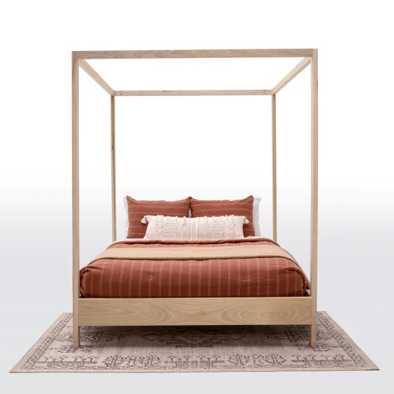 Queen size four poster canopy sale bed