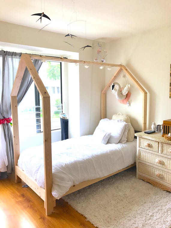 twin house bed frame