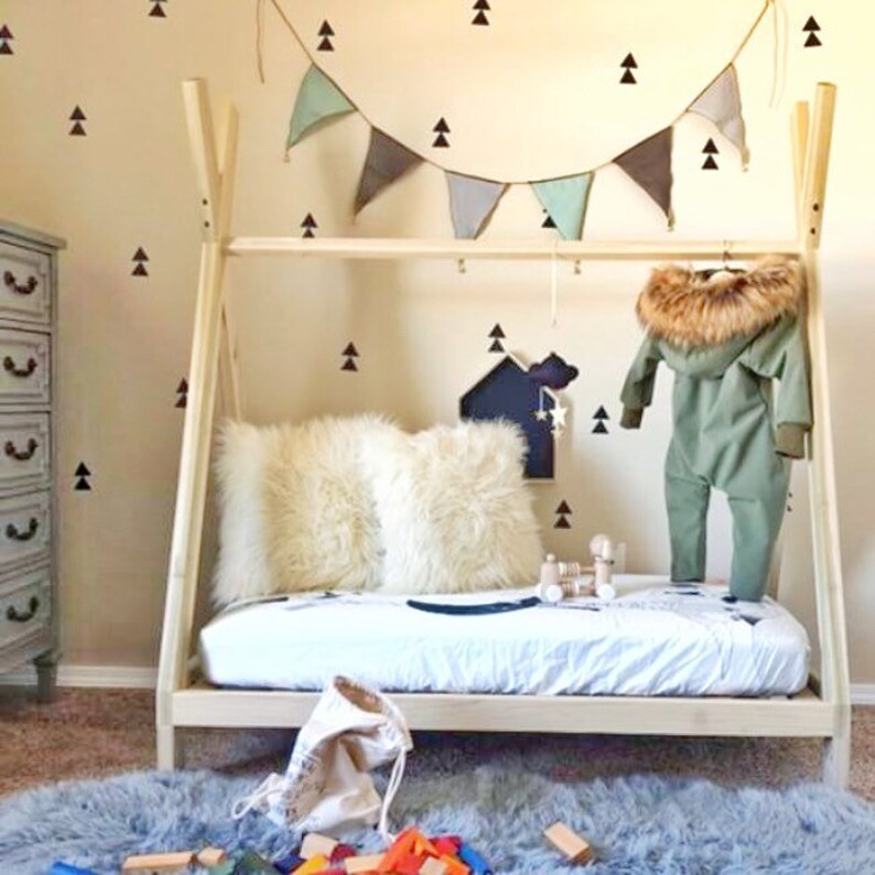 Teepee Bed Frame Toddler Size Made in US Etsy