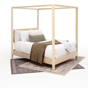 Handcrafted Modern Farmhouse King Bed Frame with Wooden Headboard - California King Option Available