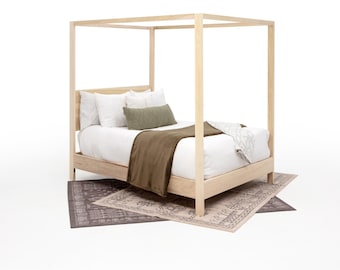 Handcrafted Modern Farmhouse King Bed Frame with Wooden Headboard - California King Option Available