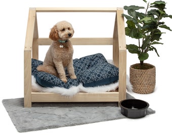 Dog Bed, House Style, Solid Wood