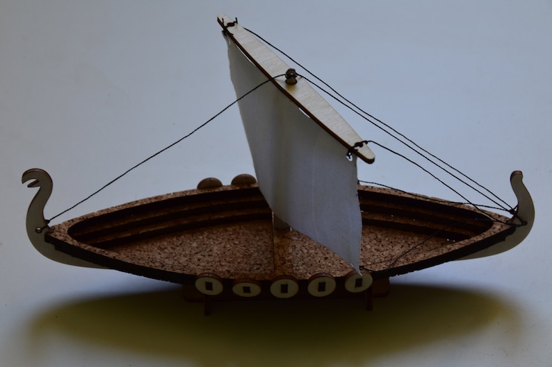 Viking Ship model longboat kit toy boat wooden sailboat Etsy