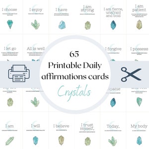 Cartes d'affirmation journalières à imprimer