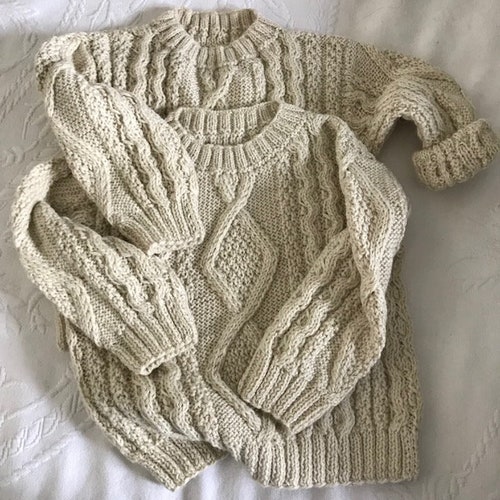 Aran Jumper - Etsy Australia