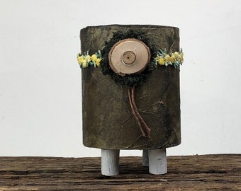 THE WOODS-2, a Rustic, CREATIVE, Small or Sharing Cremation Art Urn for Human or Pet Ashes