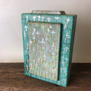 CROSSES, a Unique, One of a Kind, FAITH-BASED Cremation Art Urn for Human or Pet Ashes