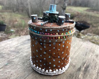 CIRCLES, a Unique, Original Small or Sharing Cremation Art Urn for Human or Pet Ashes