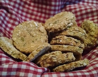 Dog Biscuits with Homegrown Rabbit Meat