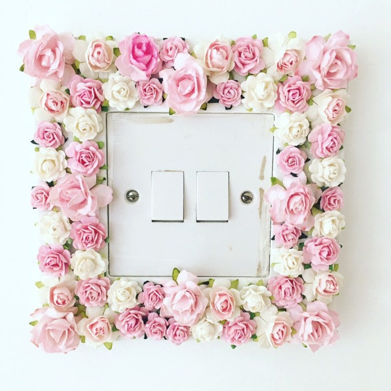 Custom Made Floral light switch border// nursery decor// Etsy