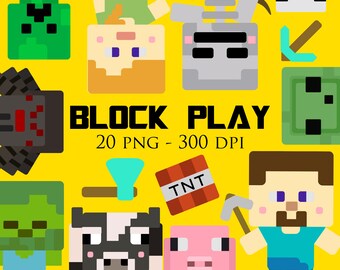 Download Minecraft Clipart Etsy