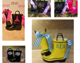 Children Monogram Rain-Boots,Kids rainboots,Boots,Monogram Rainboots,Toddler rain-boots,Rain-boots,Kids Bootd,Kids Rain-Boots