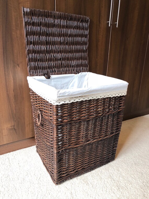 dark brown storage baskets
