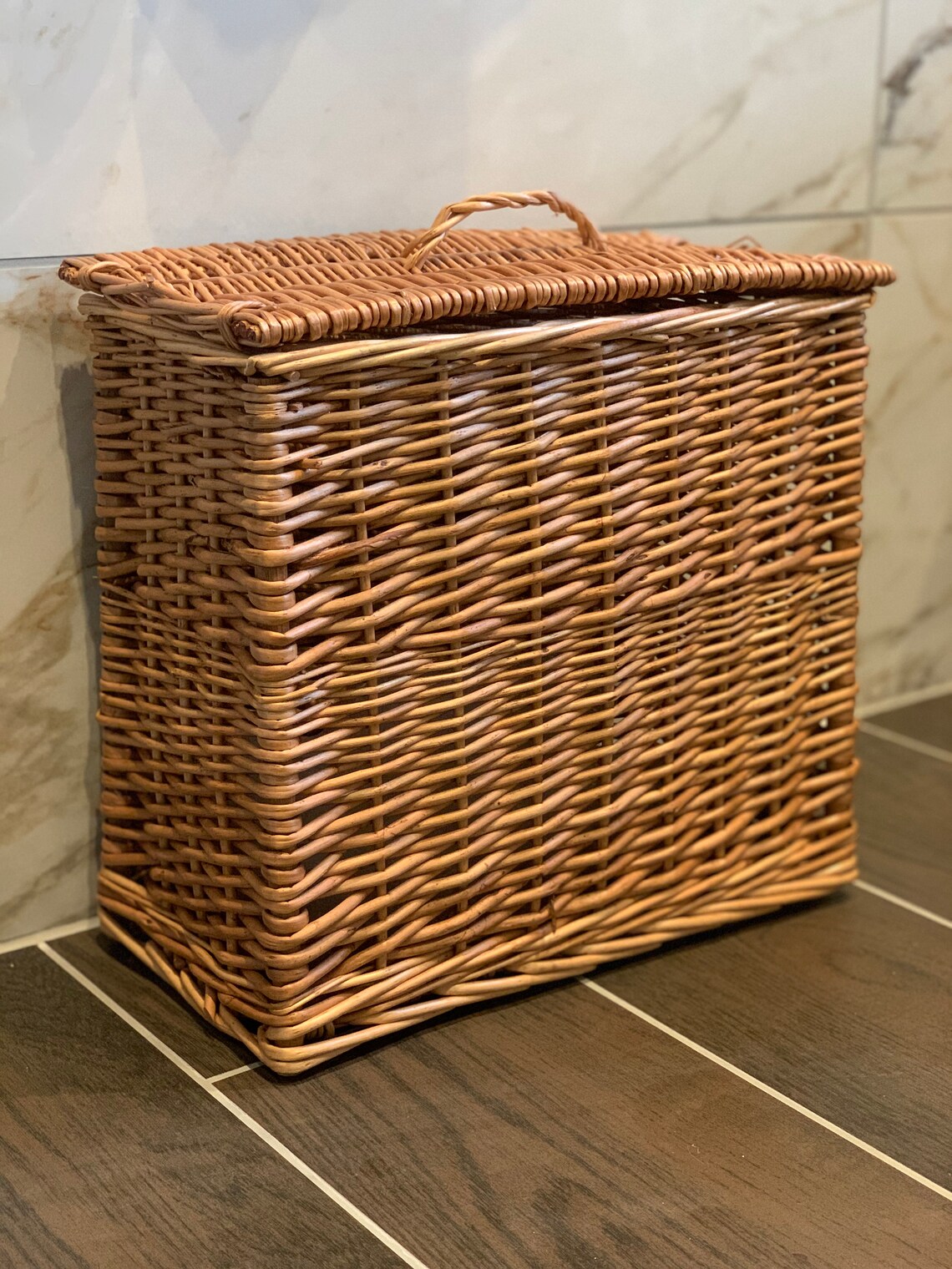 Toilet Roll Holder Wicker Toilet Roll Holder Bathroom Basket Etsy