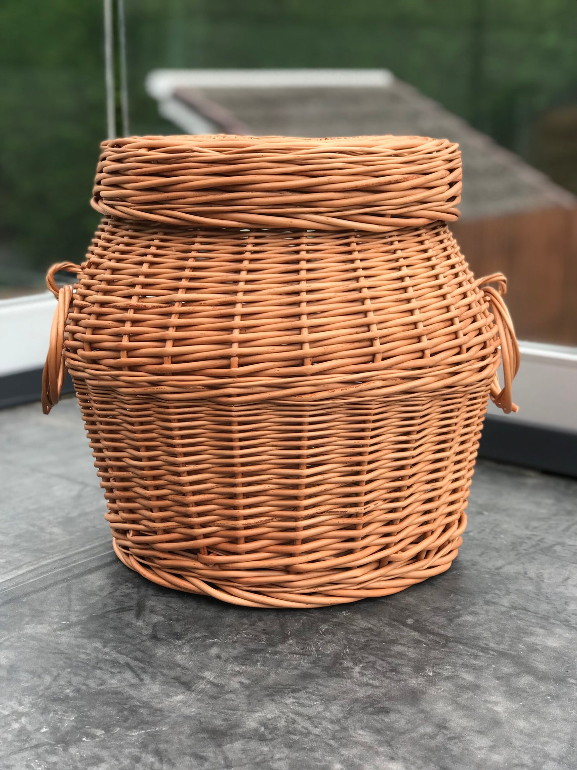 Handmade Wicker Snake Basket Style / Natural Storage Basket Etsy