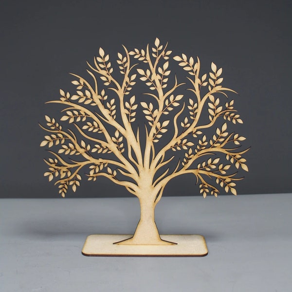 Grand arbre à bijoux en bois - porte-bijoux, porte-boucles d'oreilles, bijoux faits à la main, porte-bagues, arbre à boucles d'oreilles, rangement, boucles d'oreilles