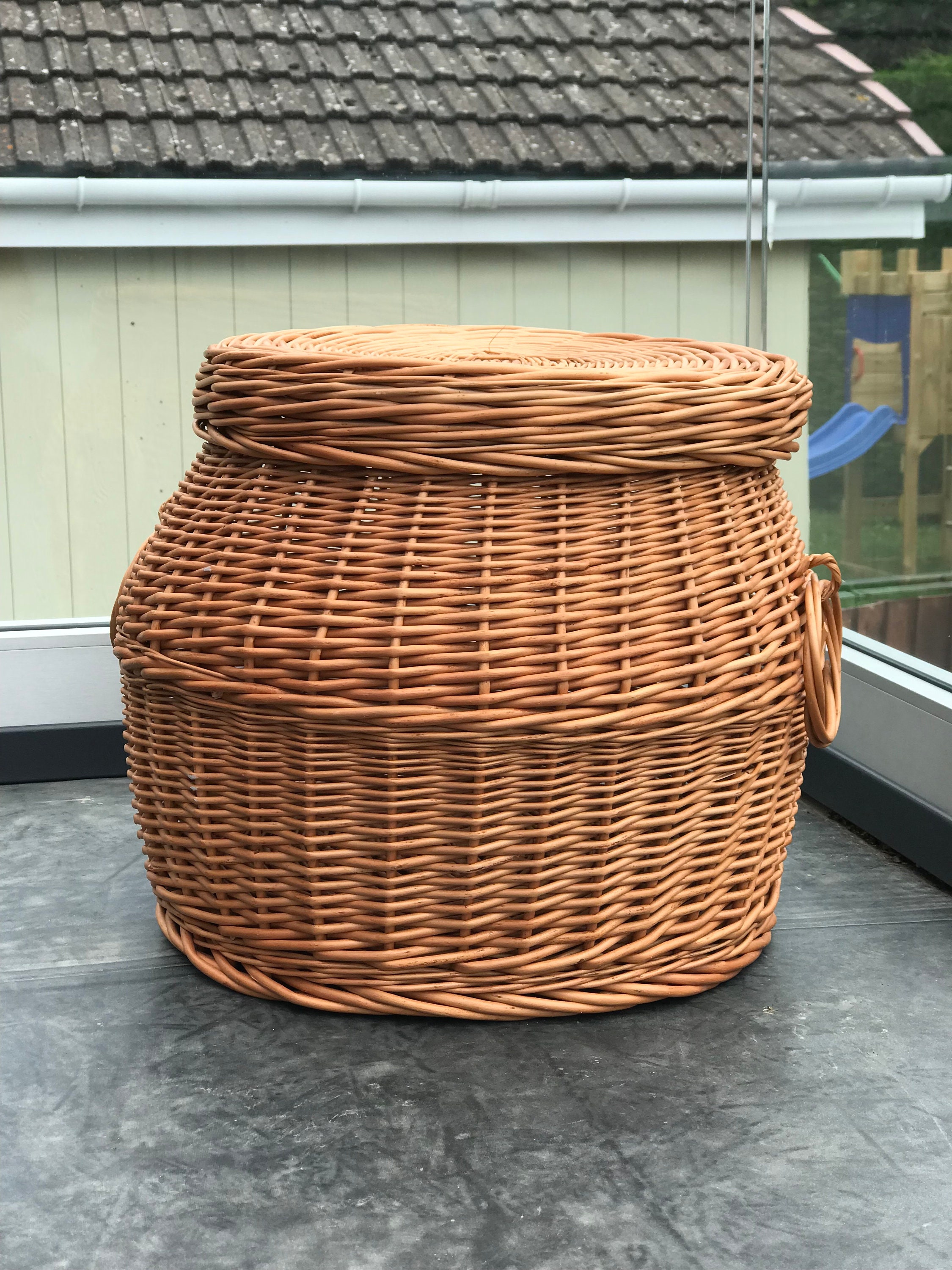 Handmade Wicker Snake Basket Style / Natural Storage Basket Etsy