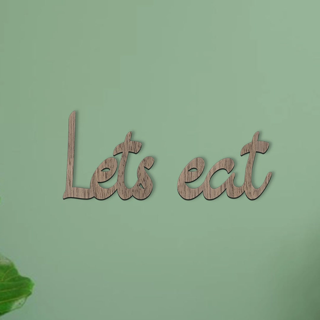 Lets Eat Wall Art - Etsy
