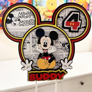 Mickey Mouse Cake Topper * Can Be Personalised