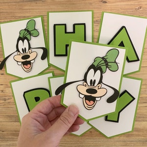Goofy Happy Birthday Bunting * Disney Party Banner * Kids Party Decoration