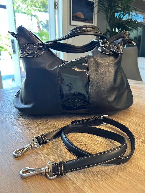 Vintage Lauren by Ralph Lauren 1967 Large Black Leather Vintage Lauren by Ralph Lauren 1967 Large Black Leather