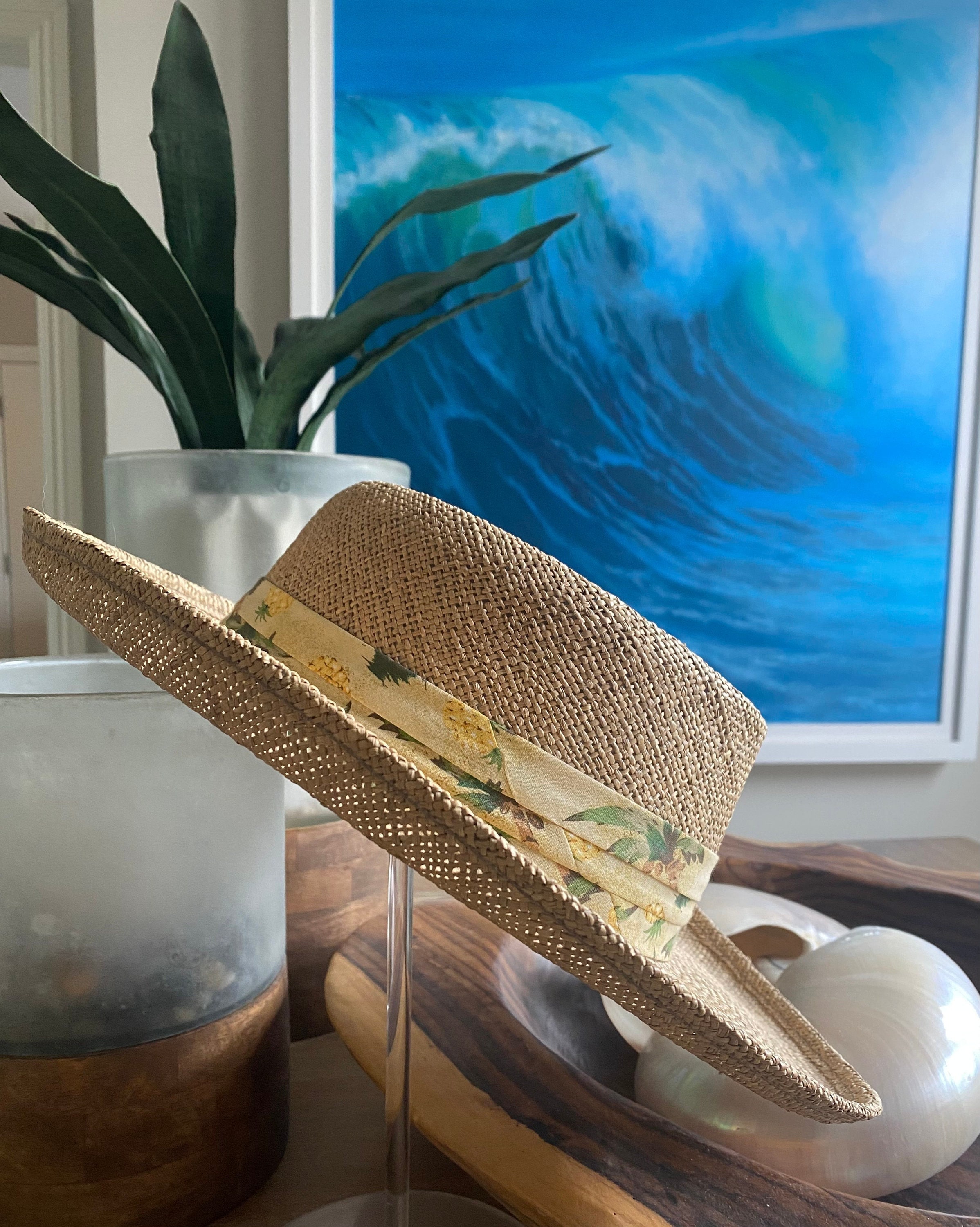 Straw Golf Hat - Etsy UK