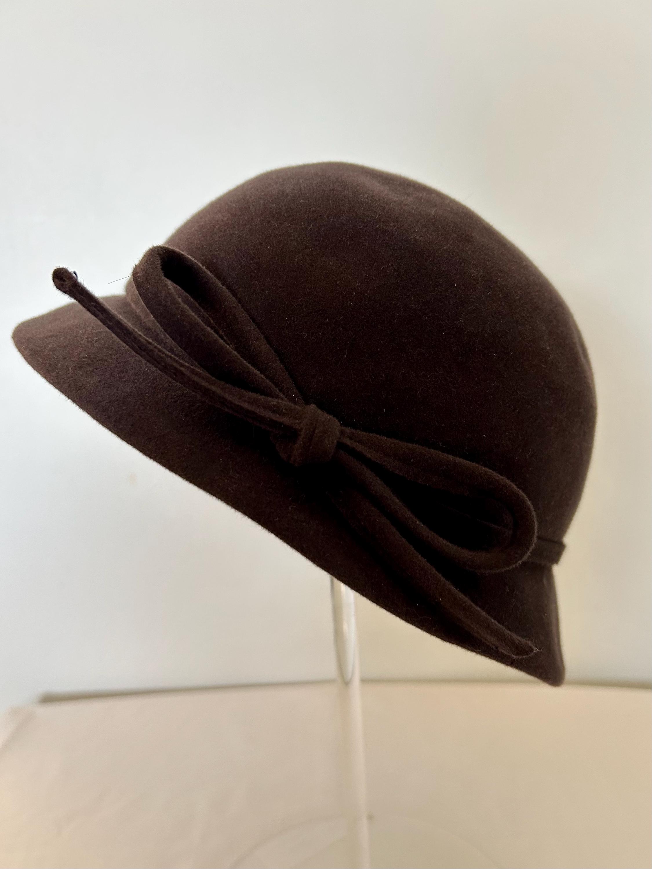 VINTAGE BETMAR Classics Biege Wool Felt Fedora Hat Dark Brown Bow Accent Derby Lancaster Fedora Camel Beige Tribly Hat Bow | Mercari main image 4