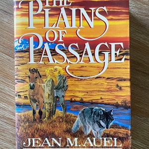 Collectable 1st Edition Book The Plains Of Passage, By Jean M. Auel, Earth&#39;s Children Hardcover Book with Jacket