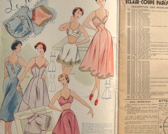 SELTENE Vintage Französisch ECLAIR COUPE Ausarbeitung System Muster Magazin