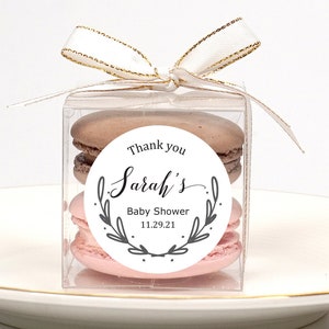 10 Sets of baby shower clear macaron packaging, macaron box, birthday favor, macaron favor, macaron gift, communion, baptism, kid's party