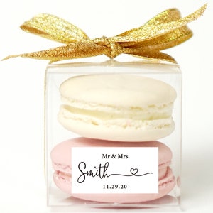 10 Sets of wedding clear macaron packaging, macaron box, wedding favor, macaron favor, macaron gift, bridal shower, baby shower, macaron image 1