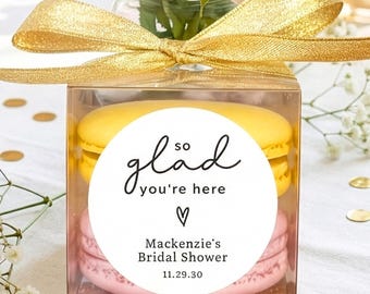 10 Personalized DIY Favor Box Kit Baby Shower Bridal Birthday Macaron Treat Packaging Set