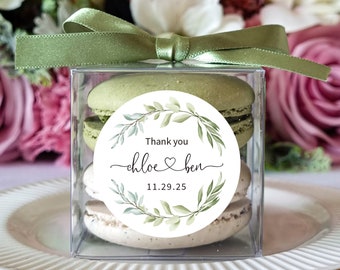 10 Sets of wedding clear macaron packaging, macaron box, wedding favor, macaron favor, macaron gift, bridal shower, baby shower, macaron