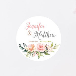 24 Floral wedding stickers, flower wedding label, wedding favor sticker, floral labels, floral sticker, gift packaging, cute sticker
