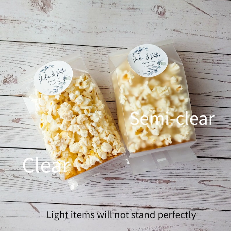 25 Clear/semiclear Cookie Bags Treat Bags Goodies Bag Gift Etsy