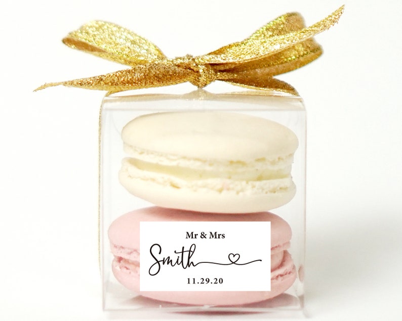 10 Sets of wedding clear macaron packaging, macaron box, wedding favor, macaron favor, macaron gift, bridal shower, baby shower, macaron image 1