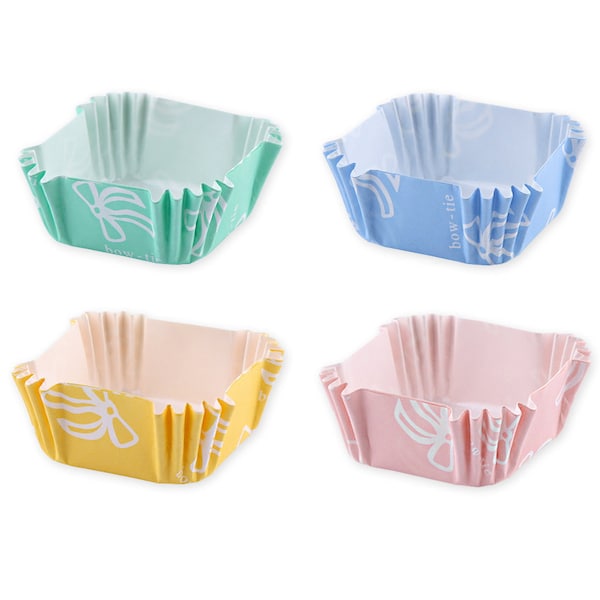100 paper baking cups oven safe square baking cups parchment cups small paper trays cute baking cups cute paper trays bar paper trays