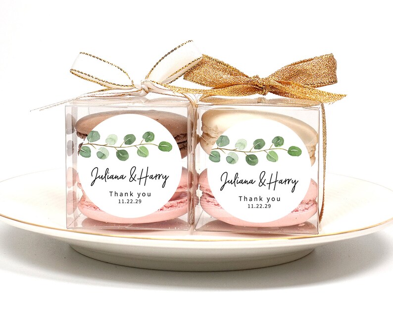 macaron box wedding favor macaron gift 10 Sets of wedding clear macaron packaging bridal shower macaron macaron favor baby shower