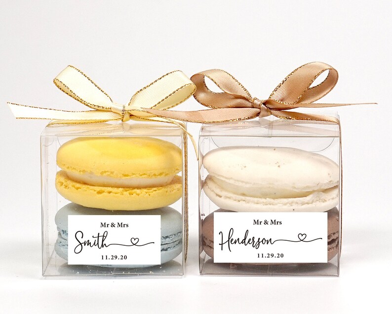 10 Sets of wedding clear macaron packaging, macaron box, wedding favor, macaron favor, macaron gift, bridal shower, baby shower, macaron image 9