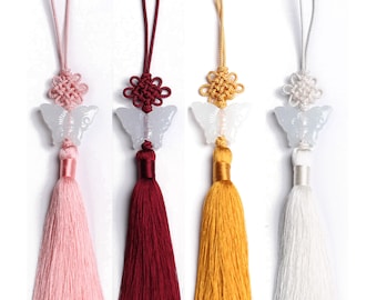 Korean Butterfly Tassel, Hanbok Norigae Ornament, Gift Wrapping