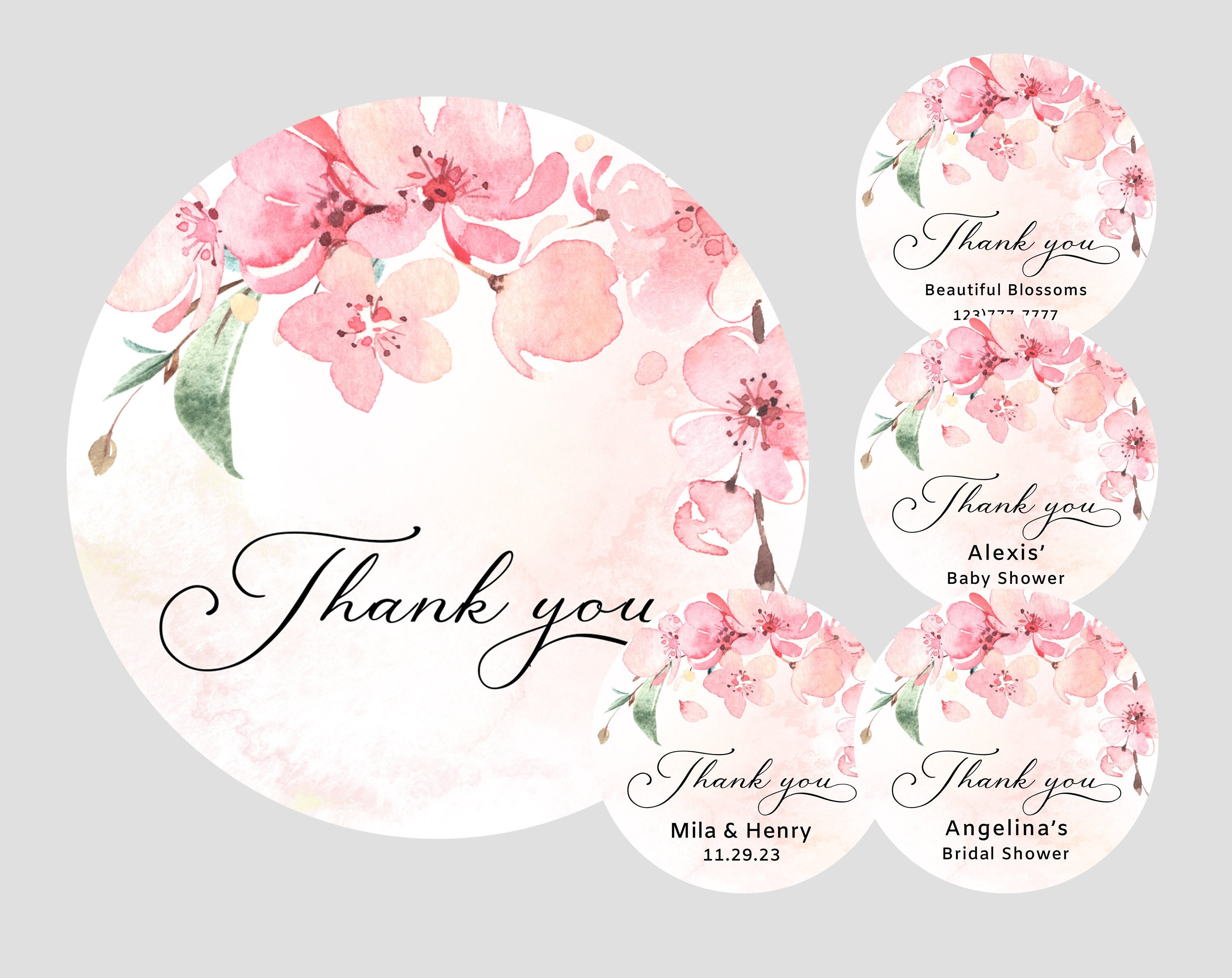 24pcs Personalized Wedding Stickers, Thank You for Coming Stickers