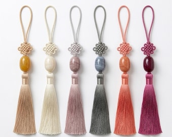 1 adorno Norigae para hanbok y envoltura de regalos, borla coreana para fiestas Dol y bodas