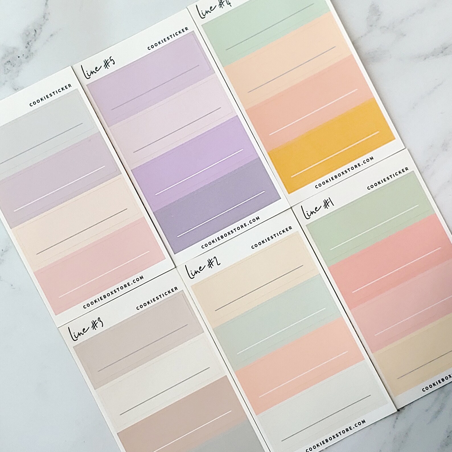 Color Block Blank Stickers, Blank Labels, Planner Sticker, Gift Labels ...