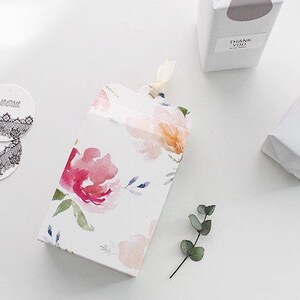 2 Flower Pattern Gift Boxes, Gift Box, Soap Box, Candy Box, Wedding ...