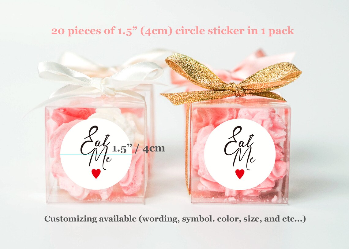 20 Eat Me Stickers Alice in Wonderland Gift Stickers - Etsy