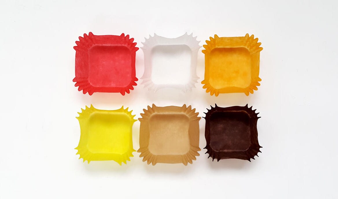 200 color paper baking cups oven safesquare baking Etsy