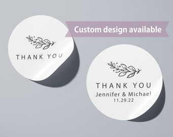 Minimalistic thank you labels, handmade business labels, personalized labels, thank you sticker, customized labels, business labels, gift