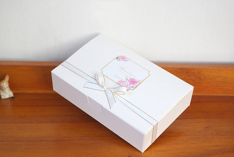 5 White Gift Bo Favor Box Wedding Bridal Image 0
