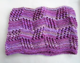 Hand knitted neck warmer, cowl