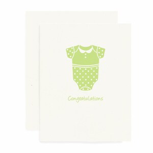 New Baby Onesie Card